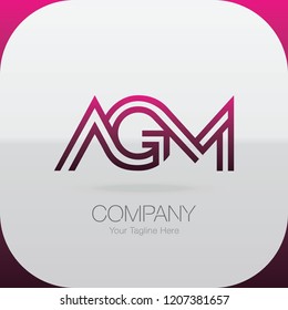 Logo Letter Combinations A, G and M. 3 letter combinations