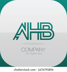 Combinaciones de letras con logotipo A, H y B. Combinaciones de 3 letras