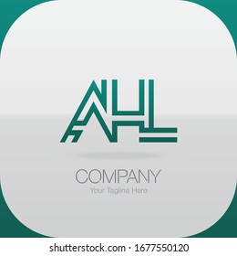 Logo Letter Combinations A, H and A. 3 letter combinations