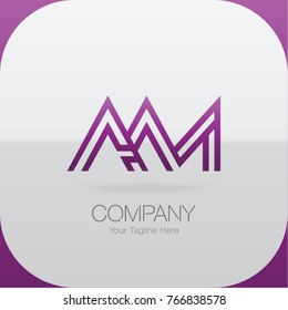 Logo Letter Combinations A, A and M. 3 Letter Combinations