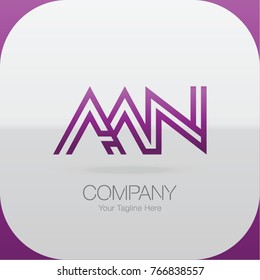 Logo Letter Combinations A, A and N. 3 Letter Combinations
