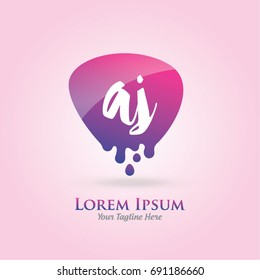 Logo Letter Combinations A and J