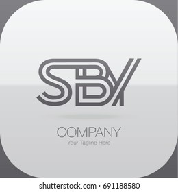 Logo Letter Combinations S, B and Y. 3 Letter Logo Combinations 