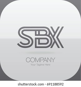 Logo Letter Combinations S, B and X. 3 Letter Logo Combinations 