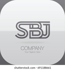 Logo Letter Combinations S, B and J. 3 Letter Logo Combinations 