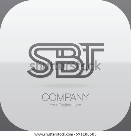 Logo Letter Combinations S, B and T. 3 Letter Logo Combinations 