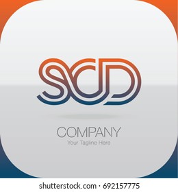 Logo Letter Combinations S, C and D. 3 letter combinations
