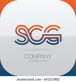 Logo Letter Combinations S, C and G. 3 letter combinations