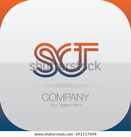 Logo Letter Combinations S, C and T. 3 letter combinations
