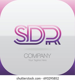 Logo Letter Combinations S, D and R. 3 letter combinations