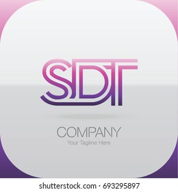 Logo Letter Combinations S, D and T. 3 letter combinations
