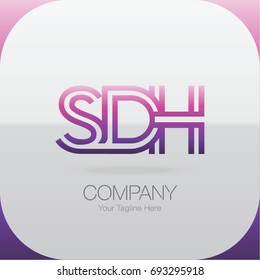 Logo Letter Combinations S, D and H. 3 letter combinations