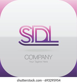 Logo Letter Combinations S, D and L. 3 letter combinations