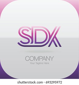 Logo Letter Combinations S, D and K. 3 letter combinations