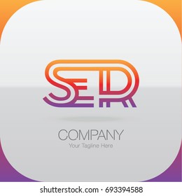 Logo Letter Combinations S, E and R. 3 letter combinations