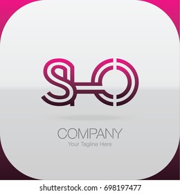 Logo Letter Combinations S, H and O. 3 Letter Combinations