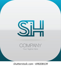 Logo Letter Combinations S, I and H. 3 Letter Combinations