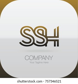 Logo Letter Combinations S, S and H. 3 Letter Combinations