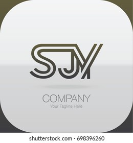 Logo Letter Combinations S, J and Y. 3 Letter Combinations
