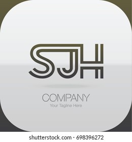 Logo Letter Combinations S, J and H. 3 Letter Combinations