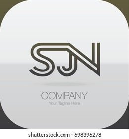 Logo Letter Combinations S, J and N. 3 Letter Combinations