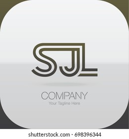 Logo Letter Combinations S, J and L. 3 Letter Combinations