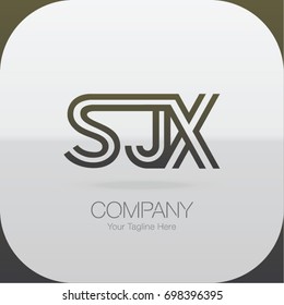 Logo Letter Combinations S, J and X. 3 Letter Combinations