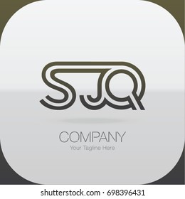 Logo Letter Combinations S, J and Q. 3 Letter Combinations
