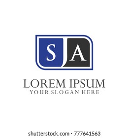 Logo Letter Combinations S, J and A. 3 Letter Combinations