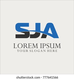 Logo Letter Combinations S, J and A. 3 Letter Combinations