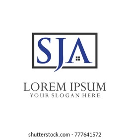 Logo Letter Combinations S, J and A. 3 Letter Combinations