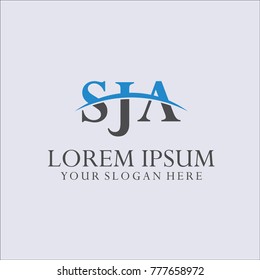 Logo Letter Combinations S, J and A. 3 Letter Combinations