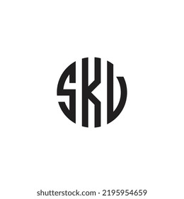 Logo Letter Combinations S, K and U. 3 Letter Combinations