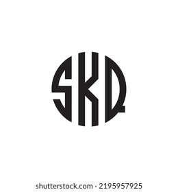 Logo Letter Combinations S, K and Q. 3 Letter Combinations