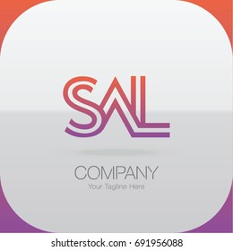 Logo Letter Combinations S, A and L. 3 Letter Logo Combinations 