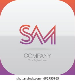 Logo Letter Combinations S, A and M. 3 Letter Logo Combinations 