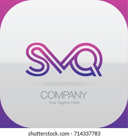 Logo Letter Combinations S, M and Q. 3 Letter Combinations