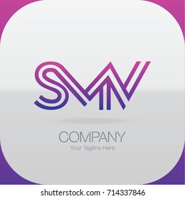 Logo Letter Combinations S, M and V. 3 Letter Combinations