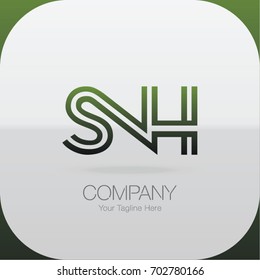 Logo Letter Combinations S, N and H. 3 Letter Combinations