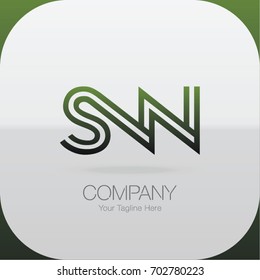 Logo Letter Combinations S, N and N. 3 Letter Combinations