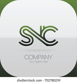 Logo Letter Combinations S, N and C. 3 Letter Combinations