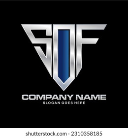 Combinaciones de letras de logotipo S, O y F. Combinaciones de 3 letras