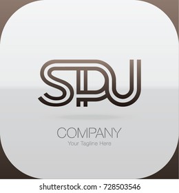 Logo Letter Combinations S, P and U. 3 Letter Combinations