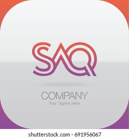 Logo Letter Combinations S, A and Q. 3 Letter Logo Combinations 