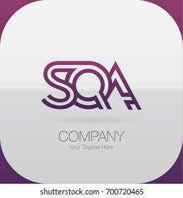Logo Letter Combinations S, Q and A. 3 Letter Combinations