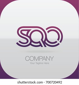 Logo Letter Combinations S, Q and O. 3 Letter Combinations