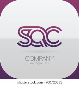 Logo Letter Combinations S, Q and C. 3 Letter Combinations
