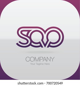 Logo Letter Combinations S, Q and Q. 3 Letter Combinations