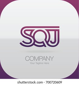 Logo Letter Combinations S, Q and J. 3 Letter Combinations