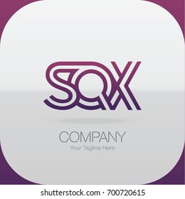 Logo Letter Combinations S, Q and X. 3 Letter Combinations